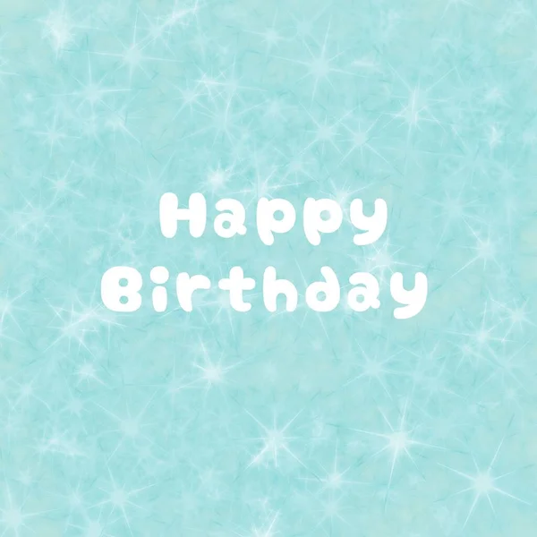 Feliz Aniversário Cartão Felicitações Com Inscrição Feliz Aniversário — Fotografia de Stock