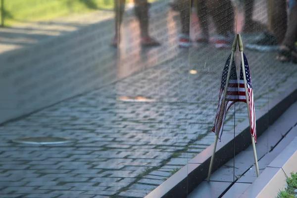 Flag at the Vietnam Memorial