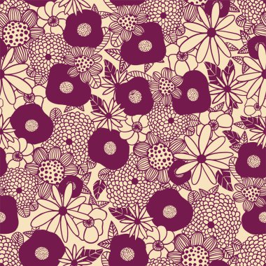 İskandinav çiçek buketi ana hatları siyah ve beyaz illüstrasyon tekrarlanmayan dijital sanat eserleri grafik kaynak ev dekoru moda kumaşı