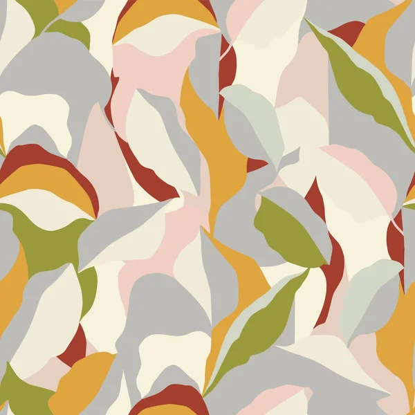 Vektör soyut modern yaprak katmanlı motif illüstrasyonuName 