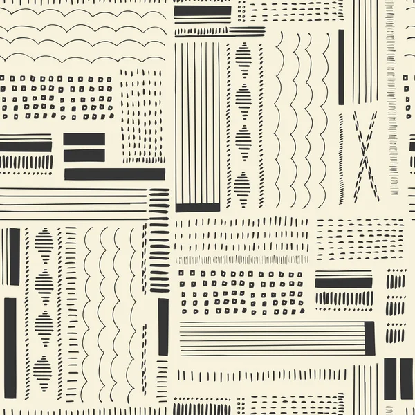 Vektör geometrik çizgi sanat çizimi kusursuz tekrarlanmayan desen moda ve ev mutfak dekoru baskı kumaş dijital sanat eserleri