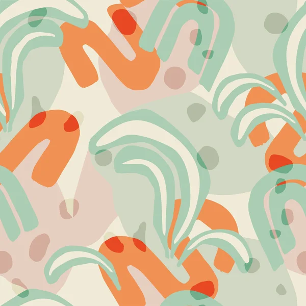 Vektör modern karalama soyut şekiller çizim kusursuz tekrarlanmayan moda ev tipi dijital sanat eserleri