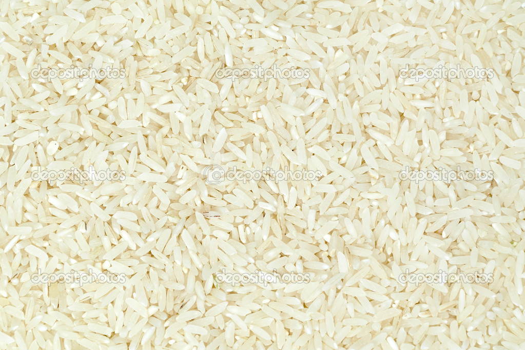 Raw white rice