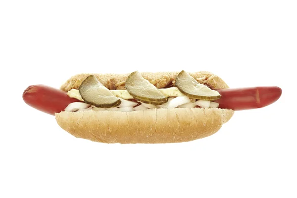 Hotdog on white background — Stock Photo, Image