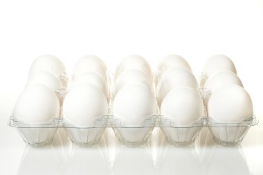 plastik tepsi içinde yumurta