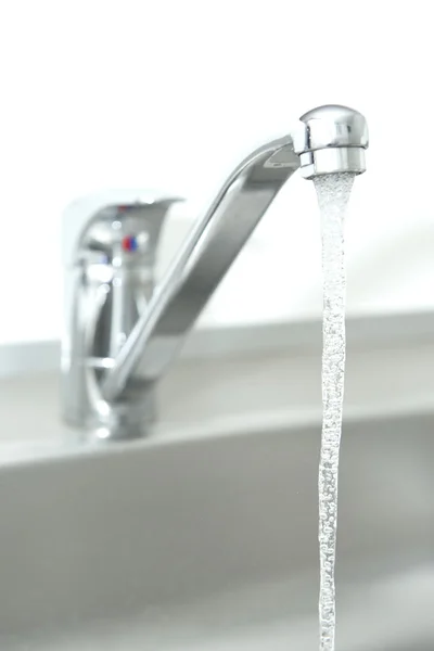 Running water tap — Stock Photo, Image