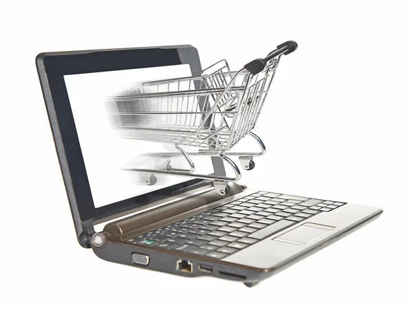 Computer e-shopping — Stock Photo, Image