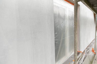 Eski ev (yalıtım cephe polistren yeniden inşası).