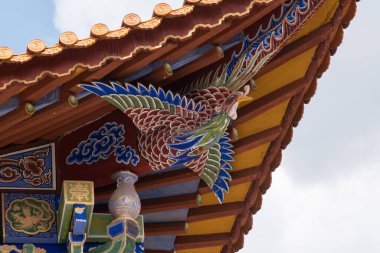 Şubat 2019. Dali, Çin. Üç Pagoda, Chongsheng tapınağında..