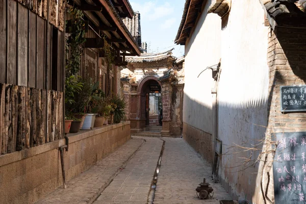 Shaxi Medio Camino Entre Dalí Lijiang Una Verdadera Ciudad Antigua — Foto de Stock