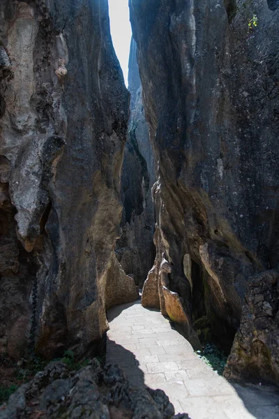 Fevereiro 2019 Kunming Yunnan Stone Forest Geological Park Condado Shilin — Fotografia de Stock