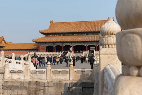 Februari 2020 Himmelska Fridens Port Det Stora Torget Peking Uppkallat — Stockfoto