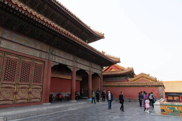 Febrero 2019 Beijing Ciudad Prohibida Palacio Más Grande Del Mundo —  Fotos de Stock
