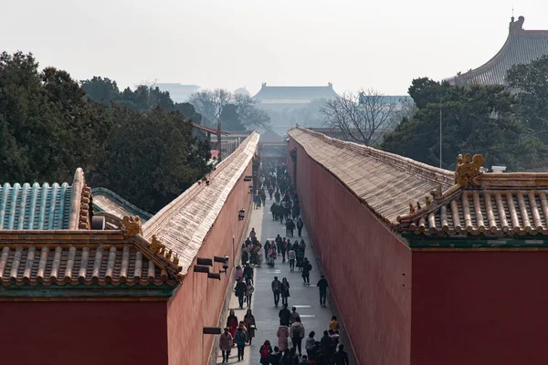 2019年2月 北京故宫 近五个世纪以来 世界上最大的宫殿一直是皇帝及其家人的家园 也是礼仪和政治中心 — 图库照片