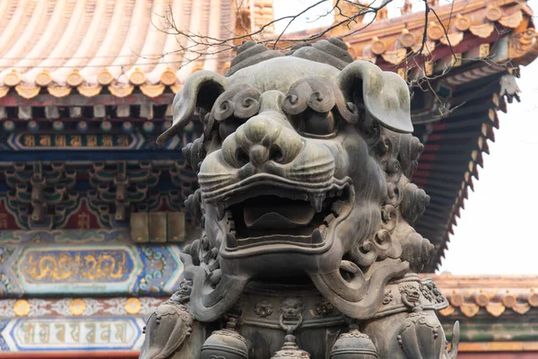 Пекин 2019 Духовный Ориентир Столицы Ёнхэ Гонг Известный Храм Ламы — стоковое фото