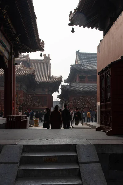 2019年2月24日 首都北京的精神地标 永和宫 也被称为喇嘛寺 — 图库照片