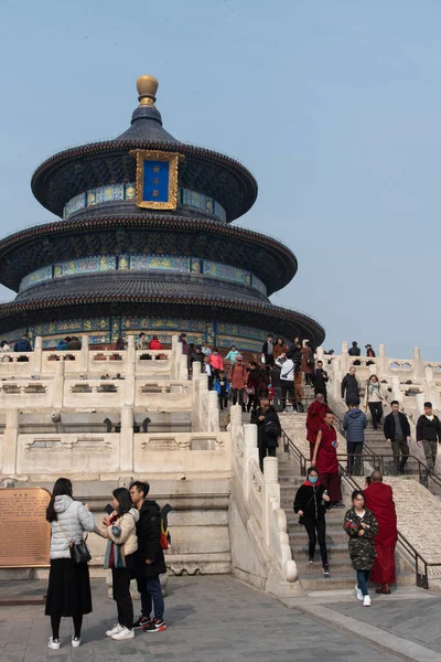 Peking 2019 Der Himmelstempel War Der Kaiserzeit Der Wichtigste Tempel — Stockfoto