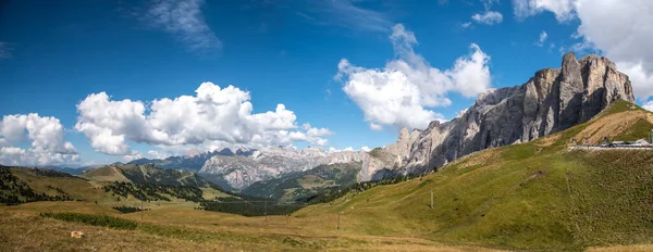 Septiembre 2021 Vista Piz Boe Fotografiada Desde Paso Sella —  Fotos de Stock