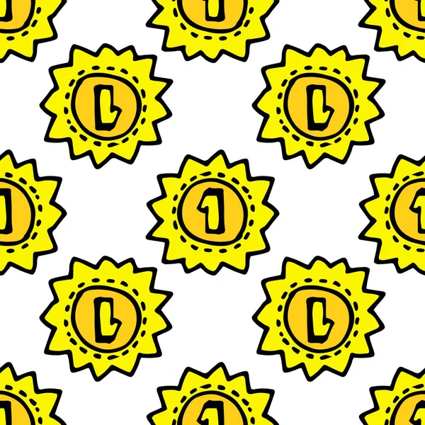 Seamless Pattern Gold Medal Number One Vector Pattern Medal Number Royalty Free Stock Illustrations