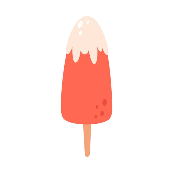 Helado Lolly Fruta Verano Hola Verano Ilustración Vectorial — Archivo Imágenes Vectoriales