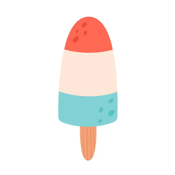 Helado Lolly Fruta Verano Hola Verano Ilustración Vectorial — Archivo Imágenes Vectoriales