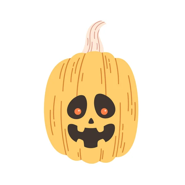 Halloween Pumpkin Jack Lantern Happy Halloween Trick Treat Vector Illustration — Stock Vector