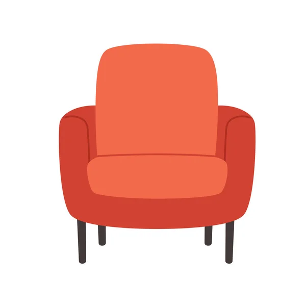 Fotoliu Confortabil Modern Confortabil Stil Hygge Mobilier Pentru Living Ilustrație — Vector de stoc