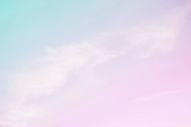 Yumuşak bulutlu gradyan pastel, soyut gökyüzü arkaplanı tatlı renkli.