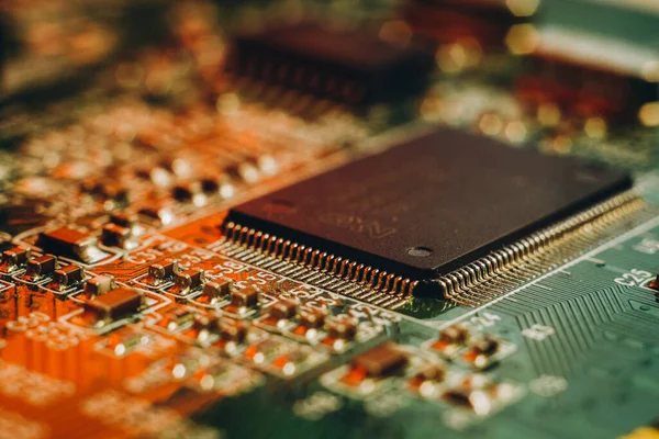 Brist Chips Biltillverkningen Högteknologisk Produktion Elektroniska Chips Och Elektroniska Kontrollpaneler — Stockfoto