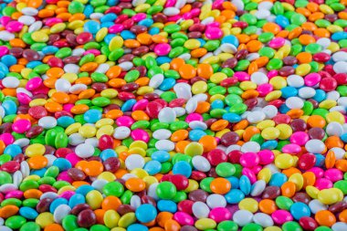 Tatlı Bonbon Şekeri. Renkli şekerleme tatlı bonbonlar arka plan.