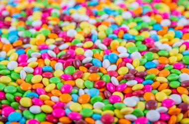 Tatlı Bonbon Şekeri. Renkli şekerleme tatlı bonbonlar arka plan.