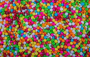 Tatlı Bonbon Şekeri. Renkli şekerleme tatlı bonbonlar arka plan.