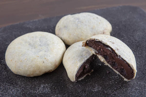 Izmir Famous Chocolate Cream Cookies Cookie Izmir Known Bomb Bomba — Stock Photo, Image