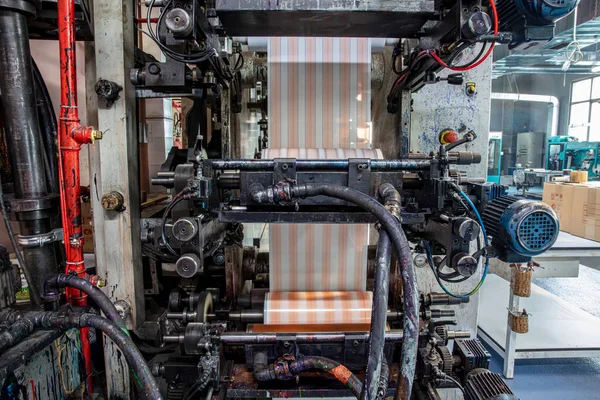 Roterende Matrijs Snijmachine Met Snijblad Systeem Productie Van Duct Tape — Stockfoto