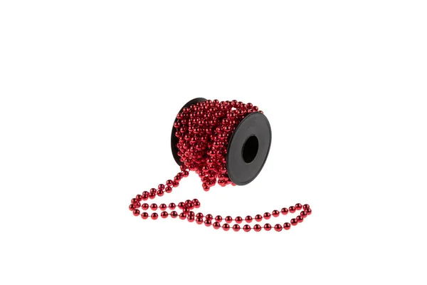 Bobines Perles Colorées Ruban Perles Brillantes Pour Travail Artisanal Décoration — Photo