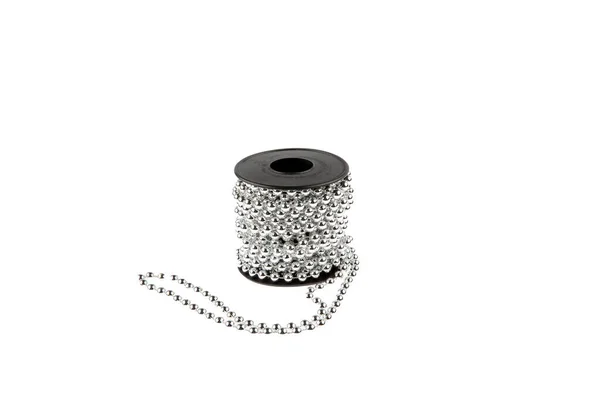 Bobines Perles Colorées Ruban Perles Brillantes Pour Travail Artisanal Décoration — Photo