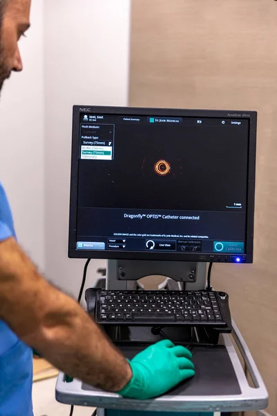 Istanbul Turecko Září 2022 Optická Koherentní Tomografie Oct Byla Provedena — Stock fotografie