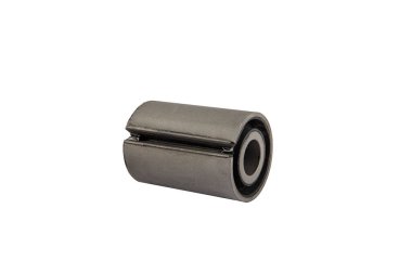 Sessiz blok yarı kamyon yayları, beyaz arka planda izole edilmiş. Parçaların kümesi.