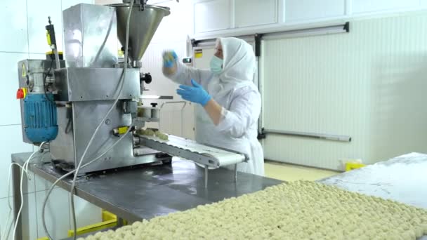 Turkey Istanbul Food Factory Produces Turkish Sweets — Stock Video
