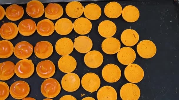 Macarons Maken Proces Van Het Maken Van Macaron Macaroon Frans — Stockvideo