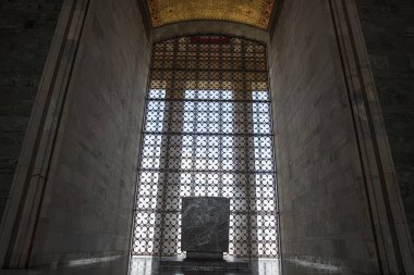 Anitkabir, Ankara, Türkiye - 14 Nisan 2022; Anitkabir Mustafa Kemal Atatürk 'ün mozolesidir. Ankara, Türkiye.