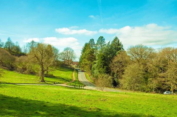 İngiltere 'de Malvern Hills manzarası.
