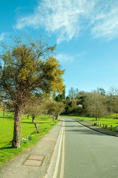 Ross-on-Wye, İngiltere 'de bahar manzarası.