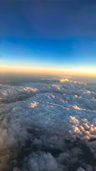 Aerial Photo Beautiful Sky Clouds — Zdjęcie stockowe