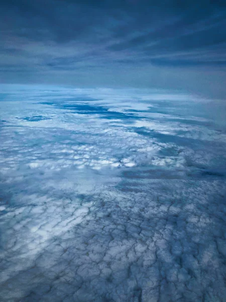 Aerial Photo Beautiful Sky Clouds — Stock fotografie