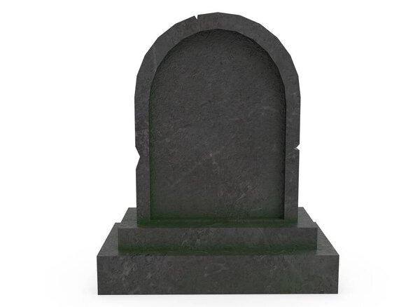 old horror tombstone on the background 3d-rendering