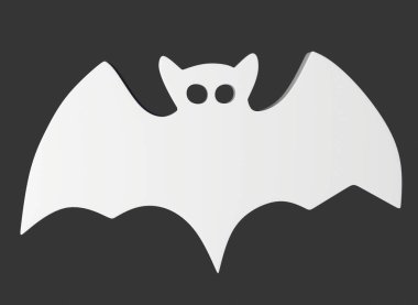 3 boyutlu arkaplanda Cadılar Bayramı dekorasyonları.