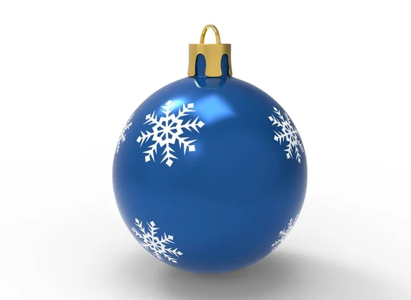 Brinquedos Árvore Natal Fundo Branco Decorações Natal Renderização — Fotografia de Stock