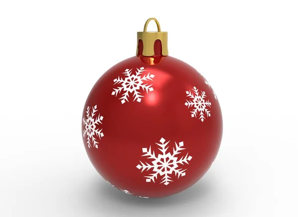 Weihnachtsbaumspielzeug Auf Weißem Hintergrund Weihnachtsdekoration Rendering — Stockfoto