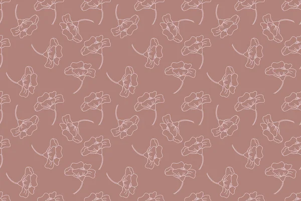 Бесшовный Ботанический Фон Декоративный Узор Бумаги Обложки Обложки Дизайна Интерьера — стоковый вектор